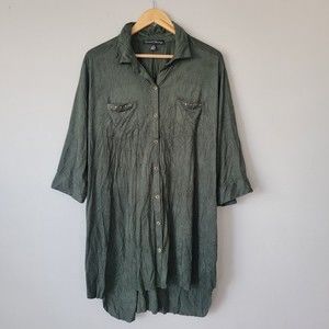 French Laundry Button Up Blouse Top Size 2X